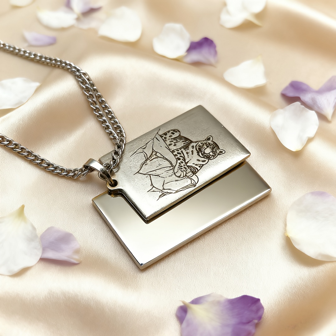 Personalized Custom Photo Engraved Necklace — Unique Gift